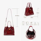 Luxury Croc-Embossed Leather Messenger Bag