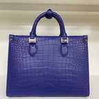 Pure Croc-Embossed Leather Ladies Handbag