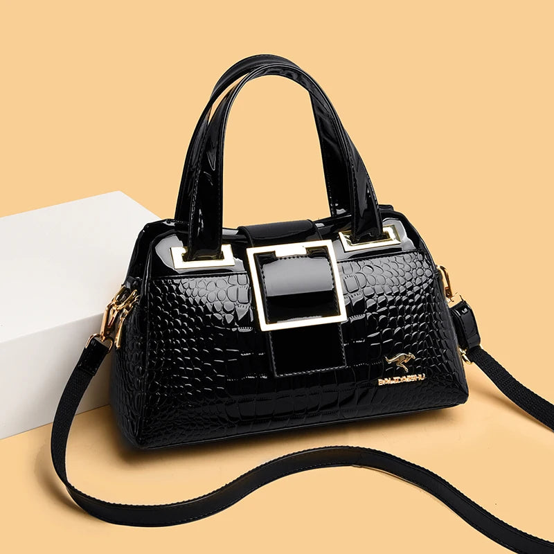 Luxury Crocodile Leather Crossbody Bag