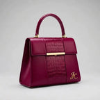 Luxury Croc-Embossed Leather Office Tote
