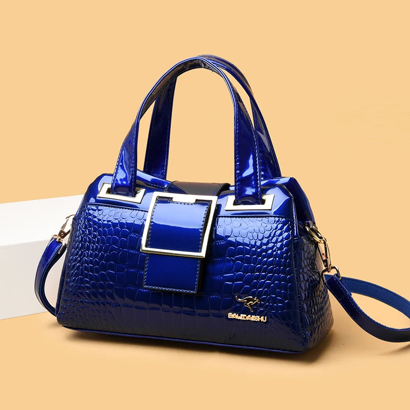 Luxury Crocodile Leather Crossbody Bag