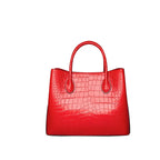 Croc-Embossed Leather Designer Handbags