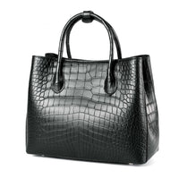 Croc-Embossed Leather Designer Handbags