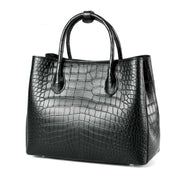 Croc-Embossed Leather Designer Handbags