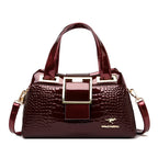 Luxury Crocodile Leather Crossbody Bag
