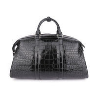 Custom Croc-Embossed Leather Travel Duffle