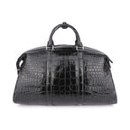 Custom Croc-Embossed Leather Travel Duffle