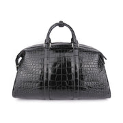 Custom Croc-Embossed Leather Travel Duffle