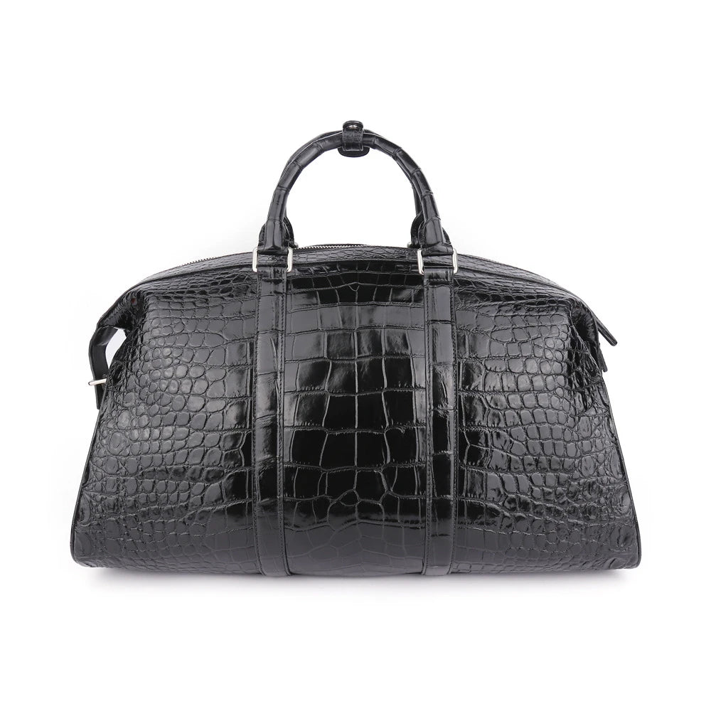 Custom Croc-Embossed Leather Travel Duffle