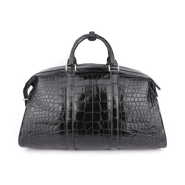 Custom Croc-Embossed Leather Travel Duffle