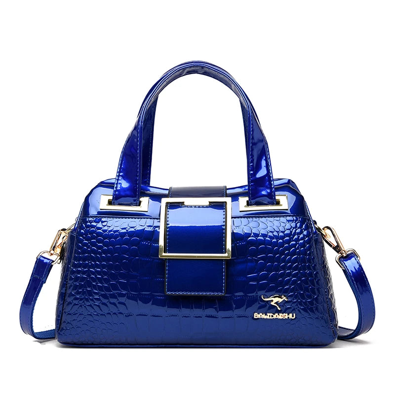 Luxury Crocodile Leather Crossbody Bag