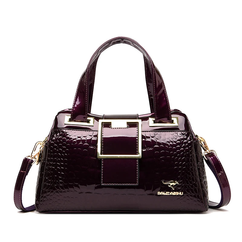 Luxury Crocodile Leather Crossbody Bag