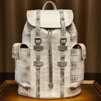Himalayan Croc-Embossed Men's Backpack