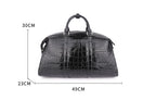 Custom Croc-Embossed Leather Travel Duffle