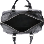 Custom Croc-Embossed Leather Travel Duffle