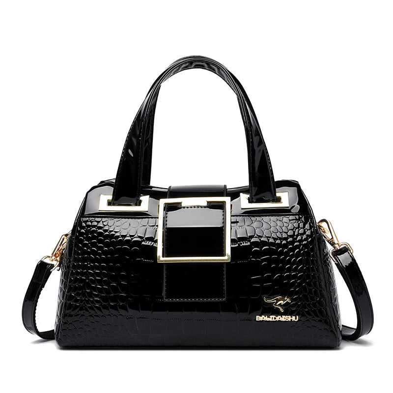 Luxury Crocodile Leather Crossbody Bag