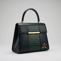 Luxury Croc-Embossed Leather Office Tote