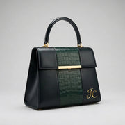 Luxury Croc-Embossed Leather Office Tote