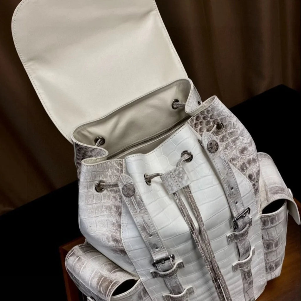 Himalayan Croc-Embossed Men's Backpack