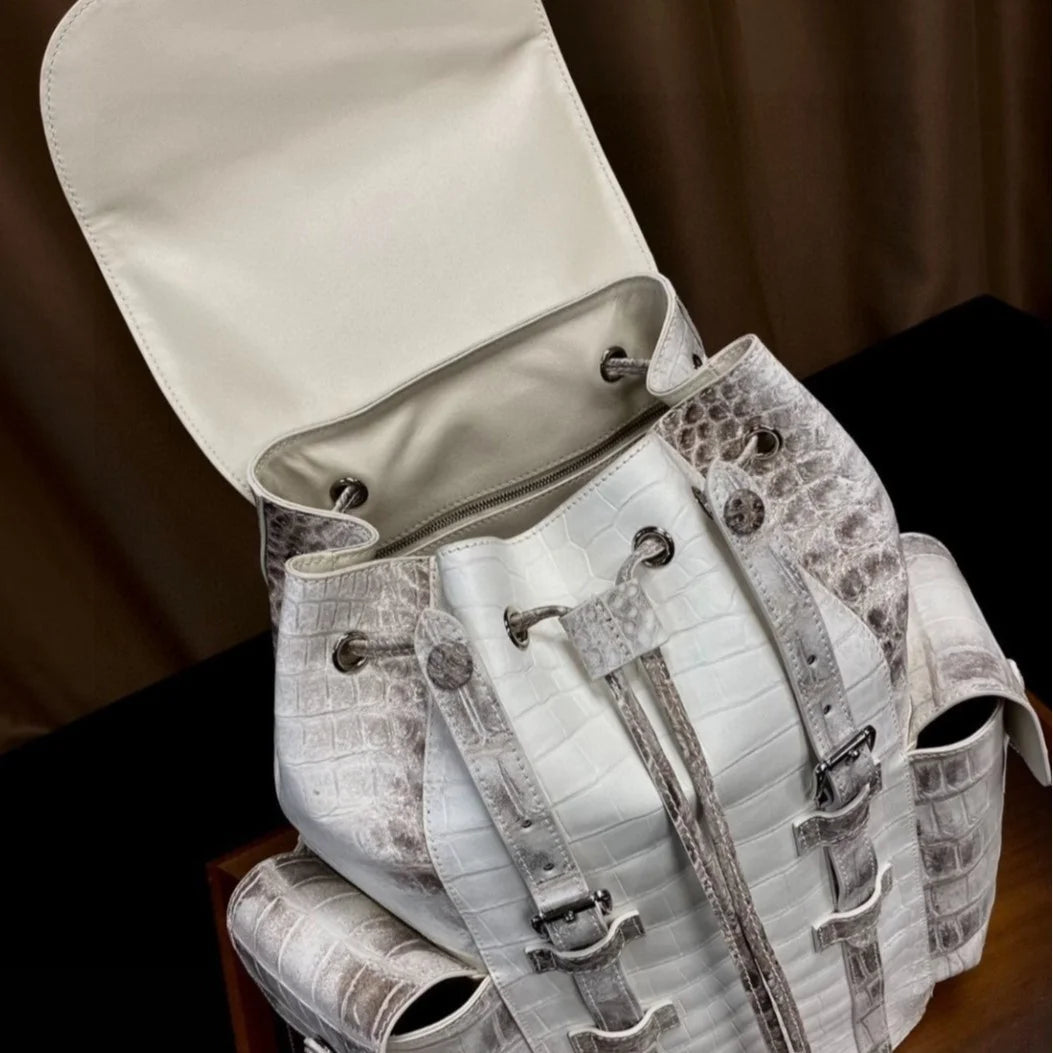 Himalayan Croc-Embossed Men's Backpack