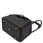 Croc-Embossed Leather Lindy Pillow Bag