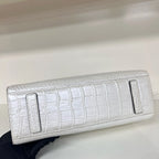 Pure Croc-Embossed Leather Ladies Handbag