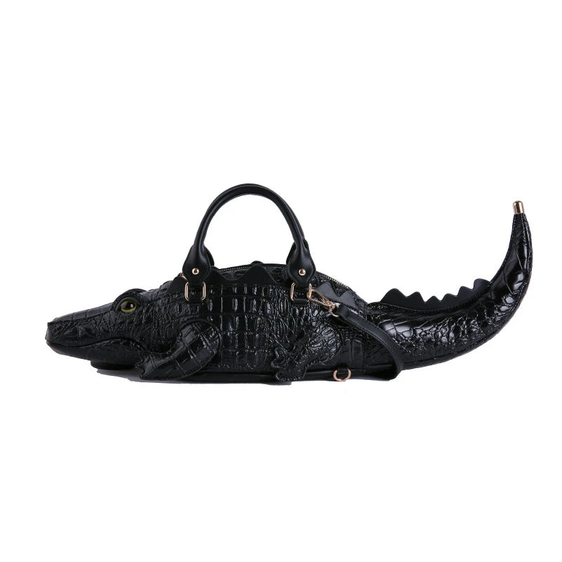 3D Crocodile Embossed Handbag