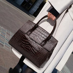 Luxury Crocodile Leather Tote Bag