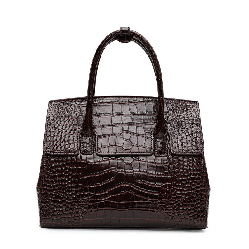 Luxury Crocodile Leather Tote Bag