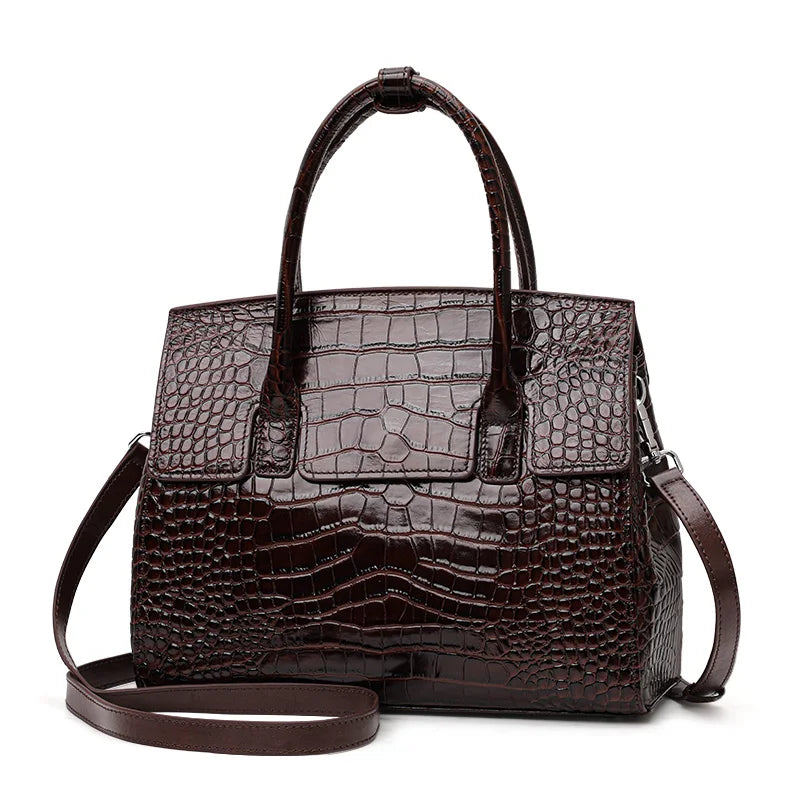 Luxury Crocodile Leather Tote Bag