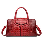 Premium Crocodile Leather Crossbody Bag