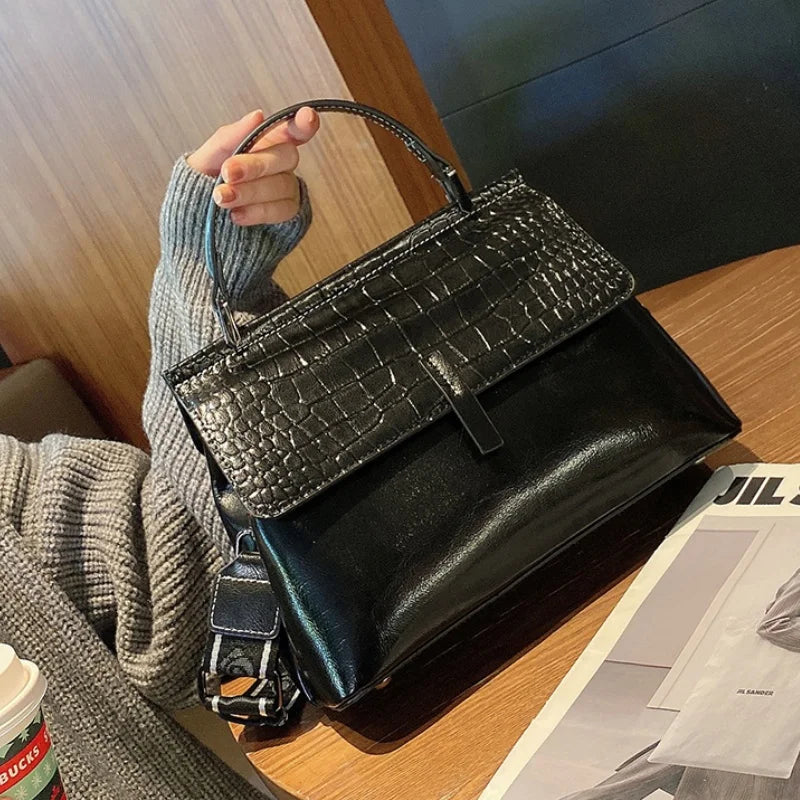 Luxury Crocodile Leather Tote Bag