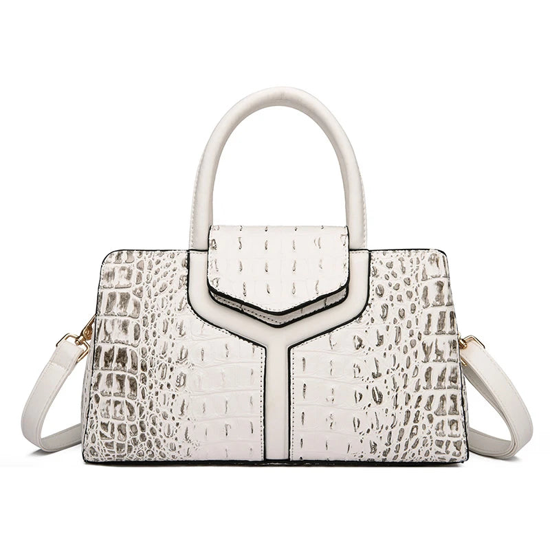 Premium Crocodile Leather Crossbody Bag