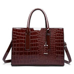 Luxury Crocodile Leather Tote Bag