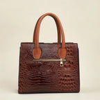 Luxury Crocodile Leather Handbag Set