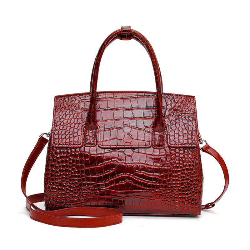 Luxury Crocodile Leather Tote Bag
