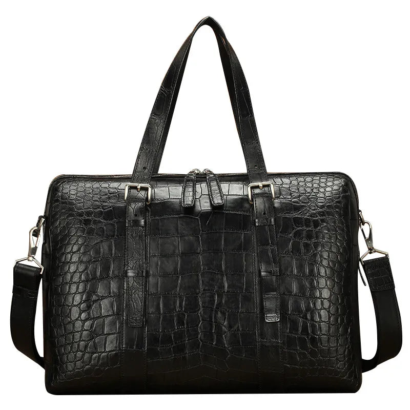 Luka Croc-Embossed Men's Travel Bag