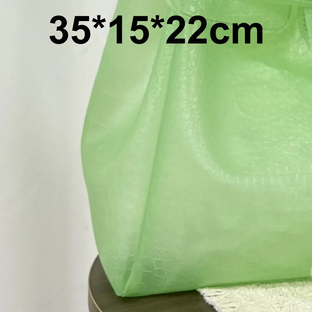 Transparent Crocodile Leather Jelly Tote