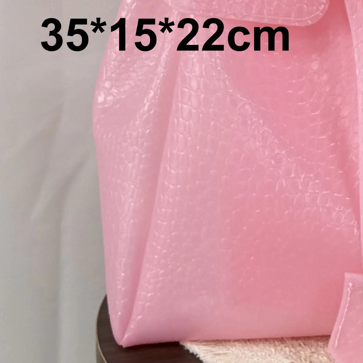 Transparent Crocodile Leather Jelly Tote