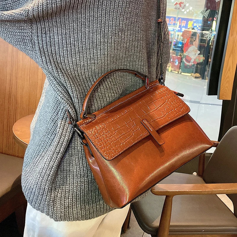 Luxury Crocodile Leather Tote Bag