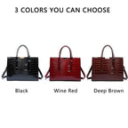 Luxury Crocodile Leather Tote Bag