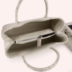 Luxury Croc-Embossed Leather Tote Bag