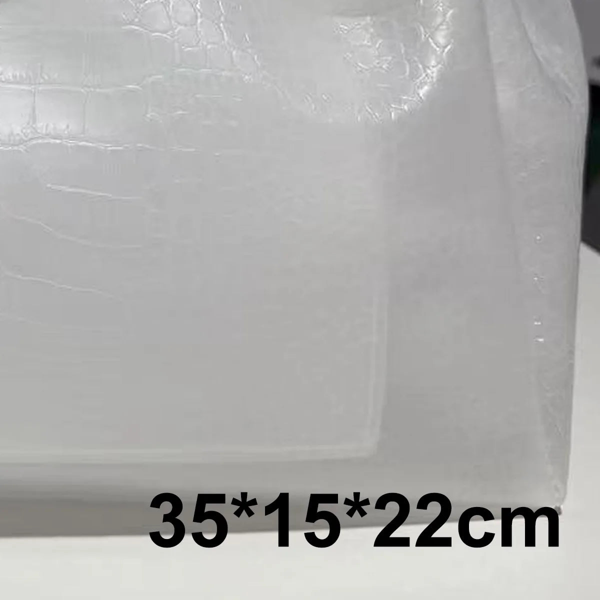 Transparent Crocodile Leather Jelly Tote