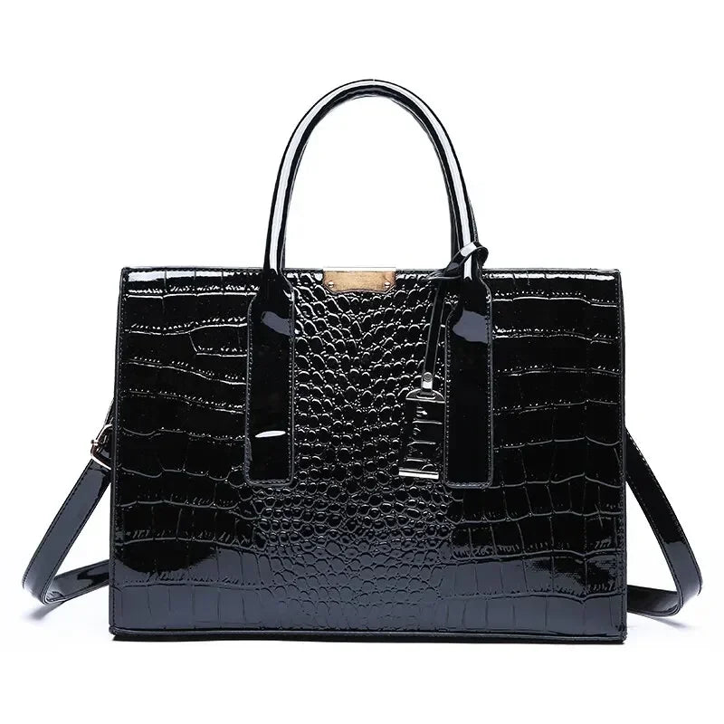 Luxury Crocodile Leather Tote Bag