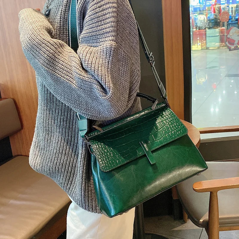 Luxury Crocodile Leather Tote Bag