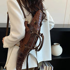 3D Crocodile Embossed Handbag