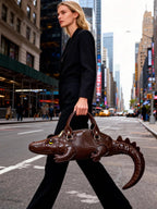 Realistic 3D Crocodile Handbag