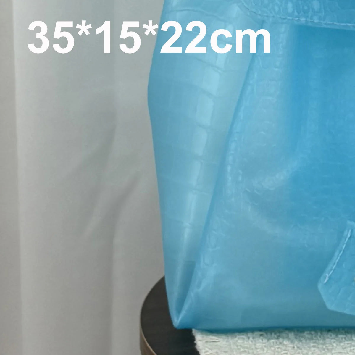 Transparent Crocodile Leather Jelly Tote