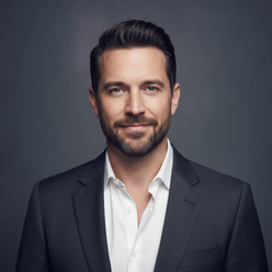 Headshot portrait of Robert Taylor, a man with short dark hair and a professional demeanor, looking confidently at the camera