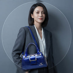 Luxury Crocodile Leather Crossbody Bag - editorial-used-by